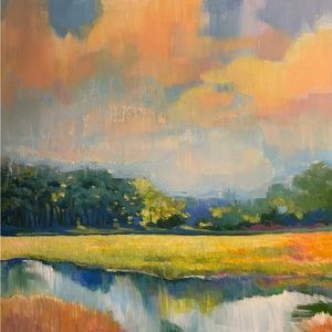 30”x30”x 3/4” Original Modern Expressionist Acrylic Painting